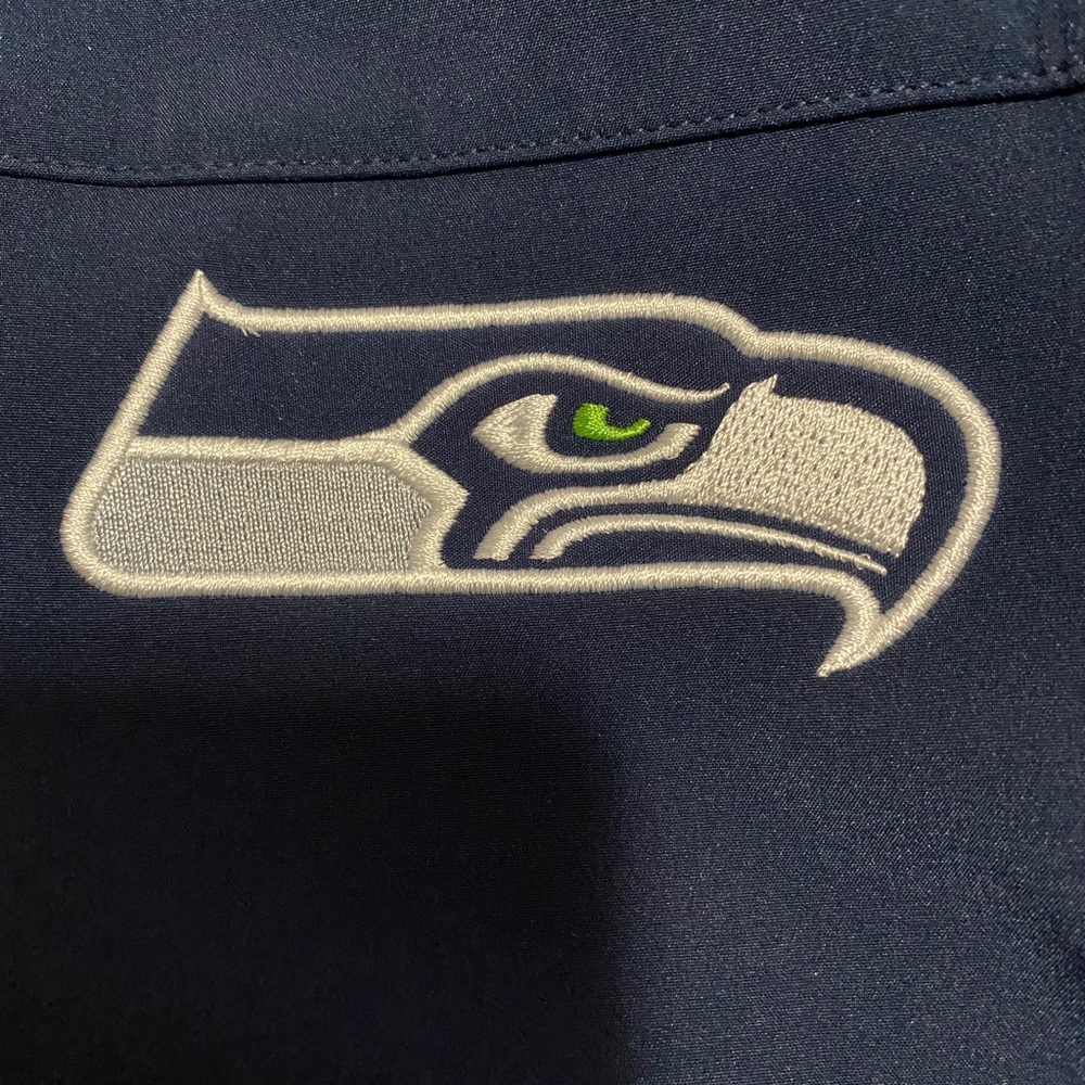 New Seattle Seahawks Lined Fan Jacket Size L - Picture 2 of 4